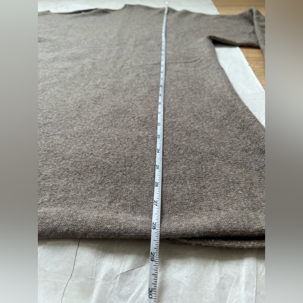 Uniqlo Lambswool Blend Boat Neck Sweater Women Pullover Beige Size XL Read Desc! - Picture 5 of 8